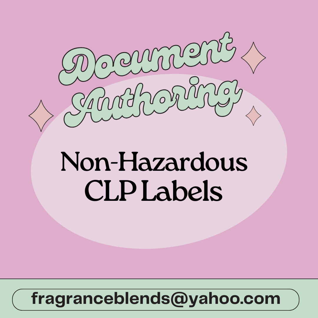 Non-Hazardous CLP Template (Your choice of fragrance load)
